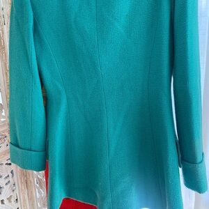 Designer George Rech jacket with fox colar brand new. Size 6